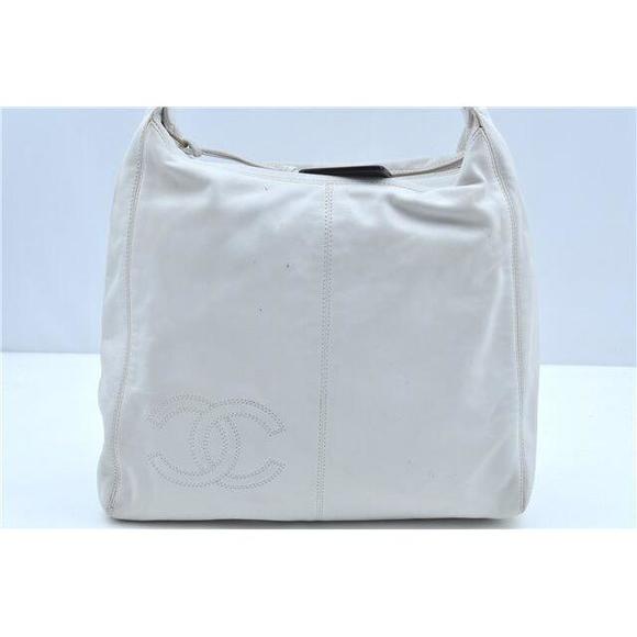 Auth Chanel Lamb Skin Cc Logo Shoulder #75353C96B - Picture 14 of 15